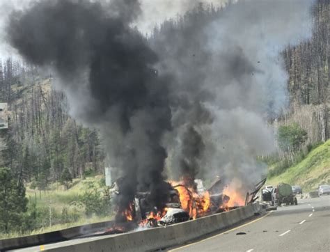All lanes of Highway 13 open after nearby fire